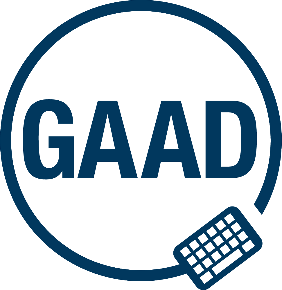 GAAD logo in navy